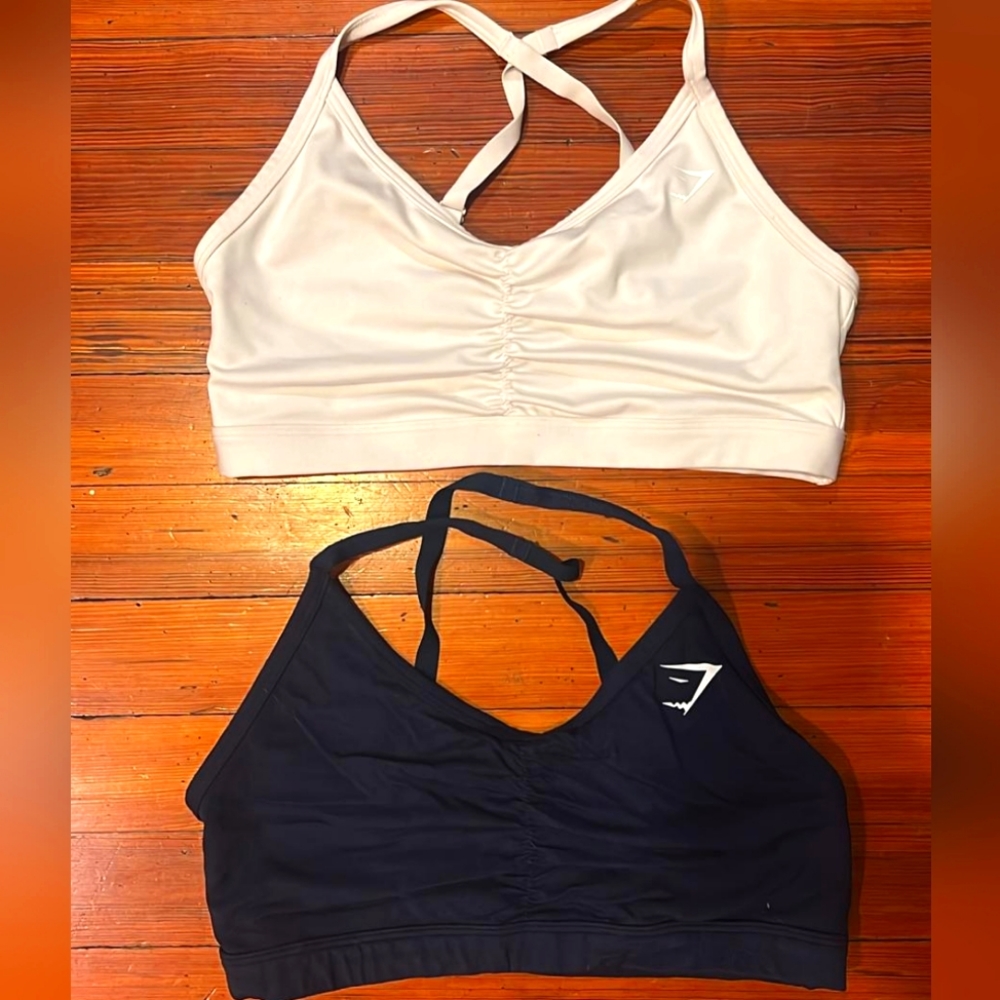 Gymshark ruched sports bra (NAVY SOLD)